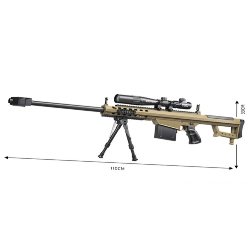 Mainan Anak 110CM M82A1 Mainan Tembakan Jumbo Tentara Outdoor Besar Anak