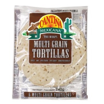 

Kulit Kebab Cantina Mexicana Multigain Tortillas isi 6pcs Uk 21cm