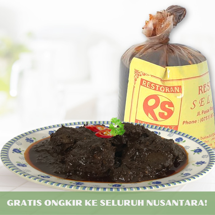 

Rendang Hitam 500gr Asli Padang Tanpa MSG & Tanpa Pengawet Daging Sapi