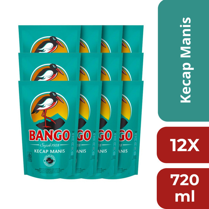 

Bango Kecap Manis Kemasan Pouch Refill 720gr Isi 12 - Multipacks