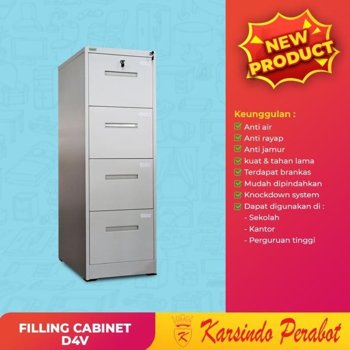 

TERMURAH - Lemari Arsip Besi/FILLING CABINET D4V Import