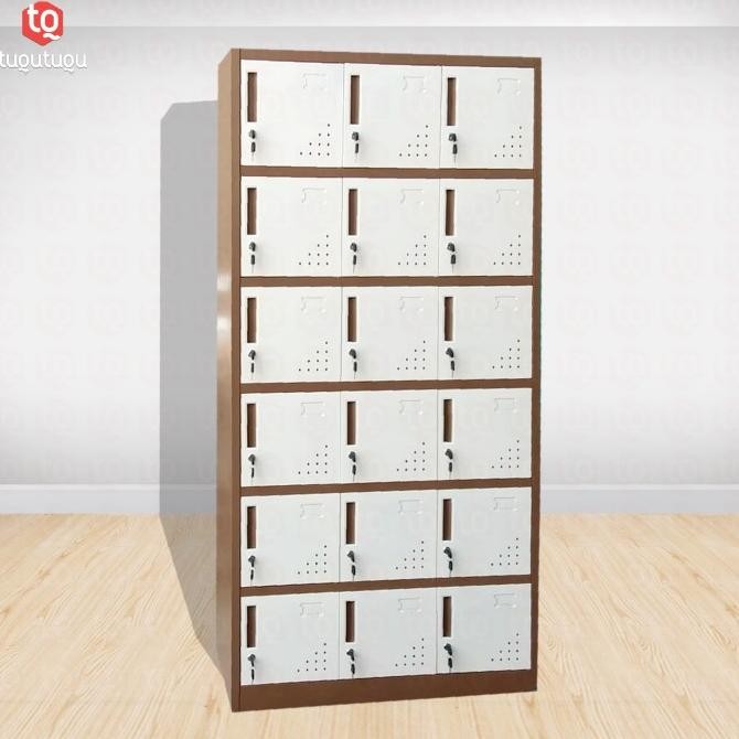 

BEBAS ONGKIR - Lemari Kantor Besi Loker 6 x 3 EL-18