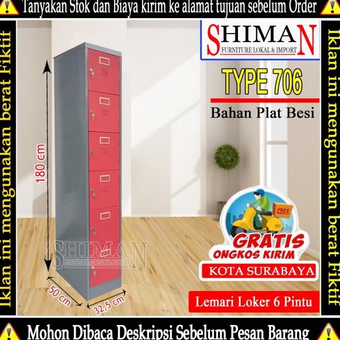

Lemari Loker Besi 6 Pintu 706