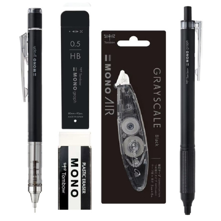 

Tombow Mono Grayscale Series Mono Graph Lite Mono Eraser Mono Air Correction Tape Pensil Mekanik