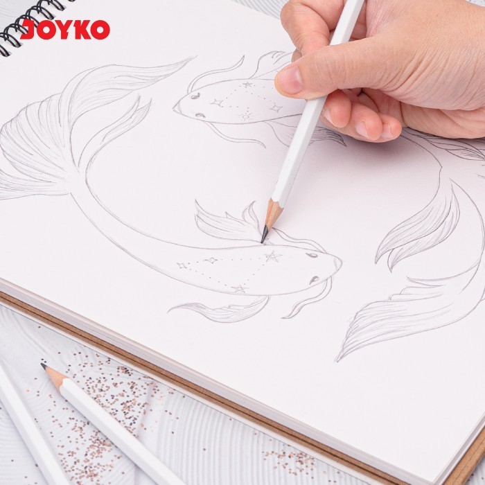 

Joyko Pencil Hb 2B Pensil + Penghapus Kayu Joyko 2B Anak Ujian Box Lusin [12Pcs]