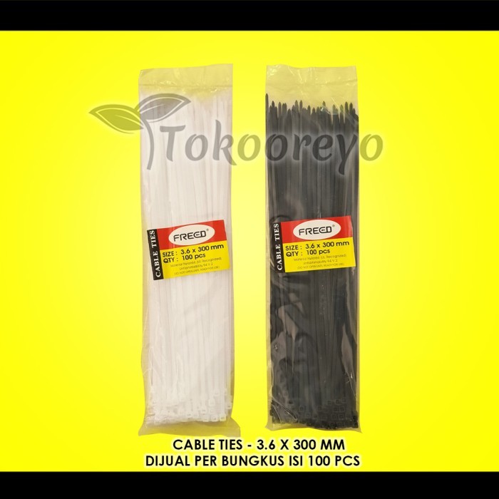 

Cable Ties Nylon Freed 3.6 X 300 Mm Kabel Tis