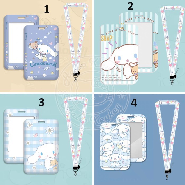 

Name Tag Id Pass Card Holder Hardcase Lanyard Cinnamoroll