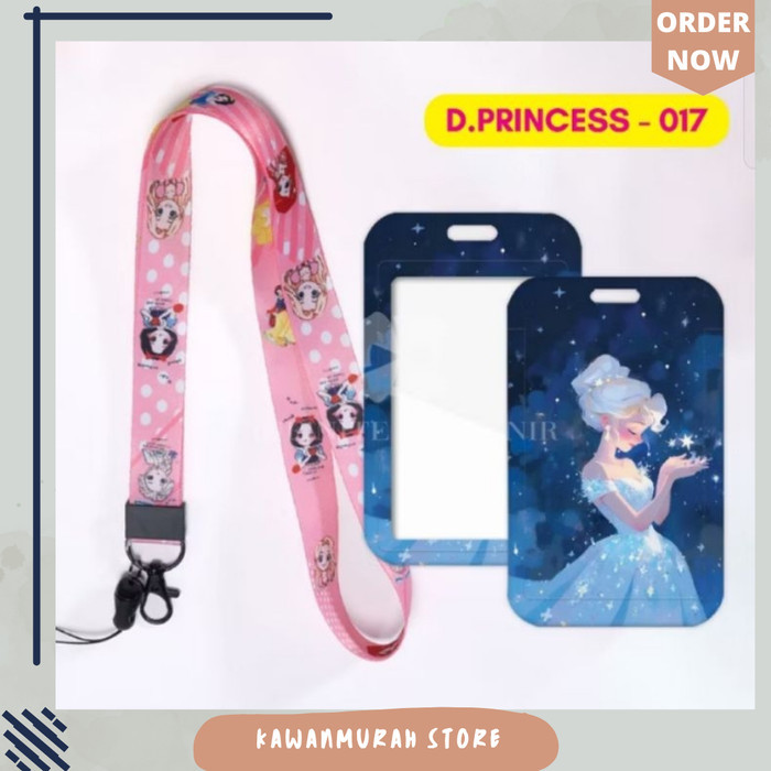 

Id Card Holder Mermaid / Nametag Holder Rapunzel / Lanyard Princess