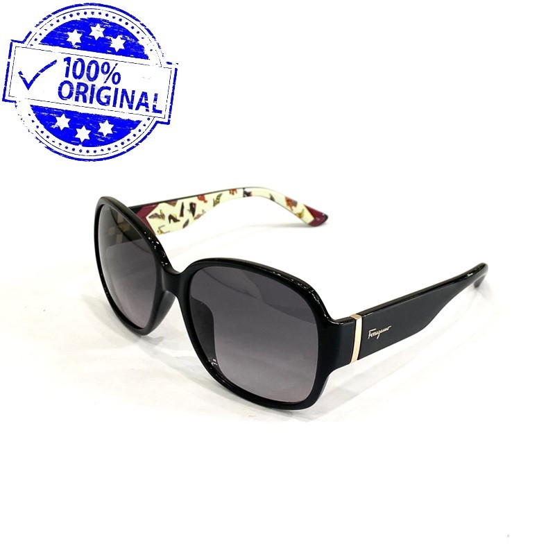 Preloved Salvatore Ferragamo SF603S Black White Multi Sunglasses