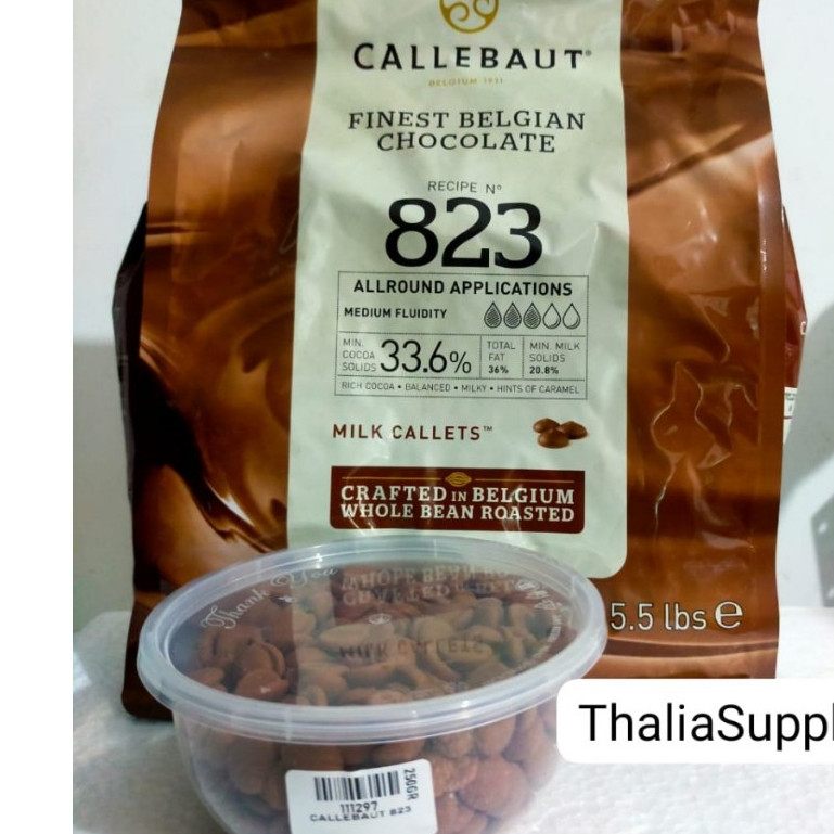 

CALLEBAUT 823 BELGIAN MILK COIN REPACK 250GR COKLAT DI THINWAL