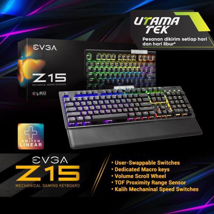 Evga Mechanical Keyard Z15 Swappable Key Switch