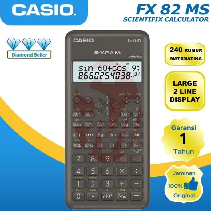 

Calculator Scientifik CASIO FX 82 MS