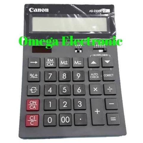 

Canon AS 2200R - Calculator Check & Correct Desktop Kalkulator Meja Kantor 12 Digits AS 2200R AS 2200 R