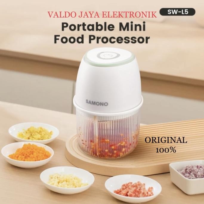 SAMONO Mini Food Processor SW- L5 Blender Bumbu Charge Choper Mini