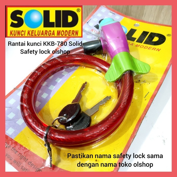 RANTAI GEMBOK SEPEDA MOTOR RUMAH SOLID