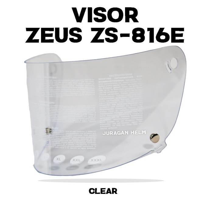 TERBARU Visor/Kaca Helm Zeus ZS816E Z816E