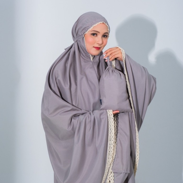 Minajshop Mukena Dewasa Renda Pinggir - Zoya Alesta Prayer Set - Bahan Micro