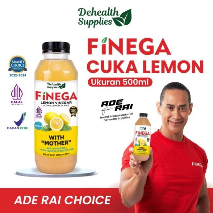 

FINEGA CUKA LEMON 500ml Kemasan Plastik
