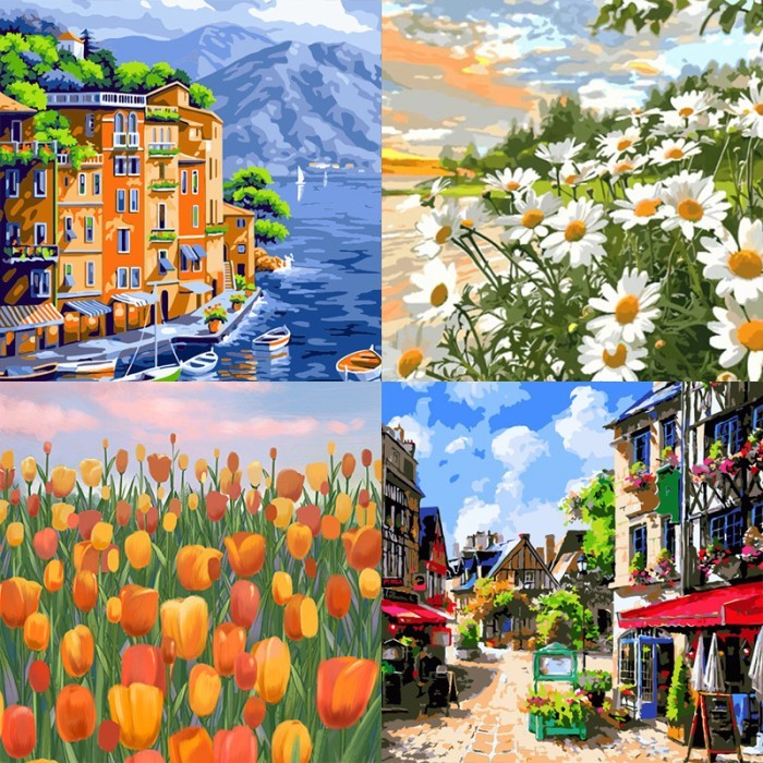 

HOT SALE Canvas Paint By Number Kit Digital Oil Painting DIY 40 x 50 Seri Q