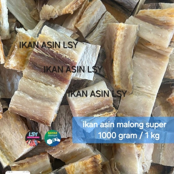 

SALE TERLARIS IKAN ASIN MALONG SUPER 1000GRAM / 1 KG READYY
