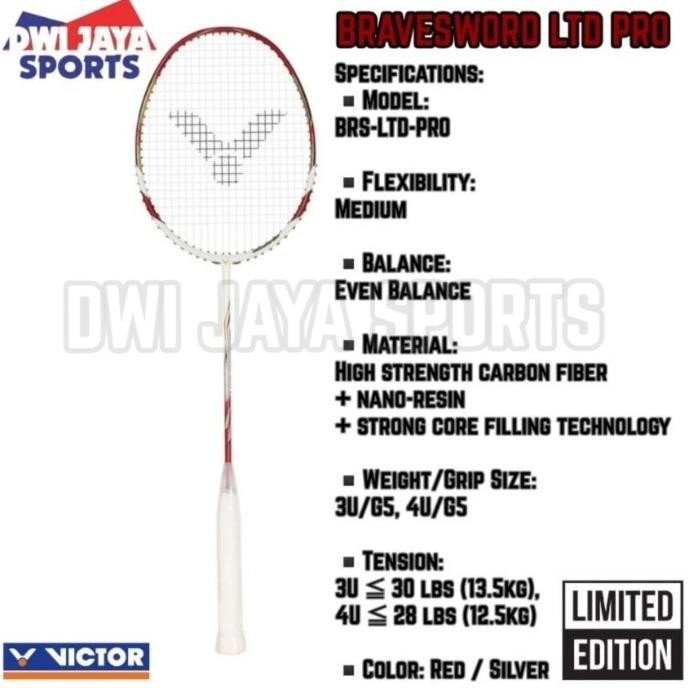 Diskon Victor Brave Sword Ltd Pro D Badminton Racket | Raket Bulu Tangkis