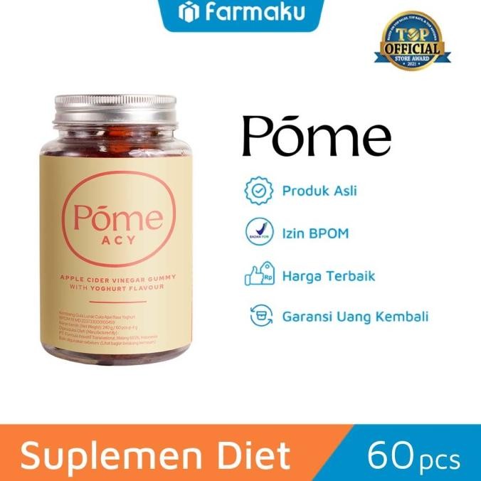 

Pome Apple Cider Vinegar With Yogurt - Supplement Diet 60 Gummy