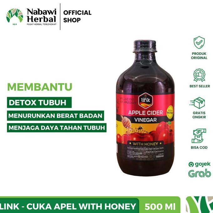 

LINK - Cuka Apel Organik Premium - Apple Cider Vinegar With Mother 500ml