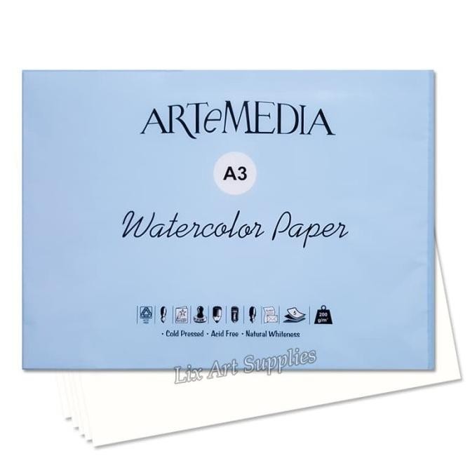 

HOT SALE ARTeMEDIA Watercolor Paper A3 (5 lembar)