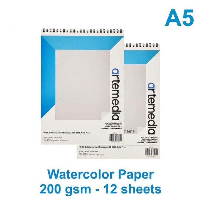 

SALE Artemedia Watercolor Book A5 Cold Pressed / Kertas Cat Air A5