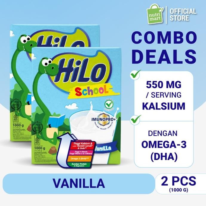 

Twin Pack: Hilo School Vanilla 1000Gr - Susu Tinggi Kalsium