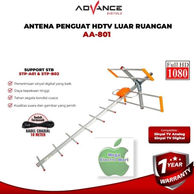ANTENA ADVANCE ANTENA OUTDOOR UHF ANALOG DIGITAL ANTENA TV HD ASLI