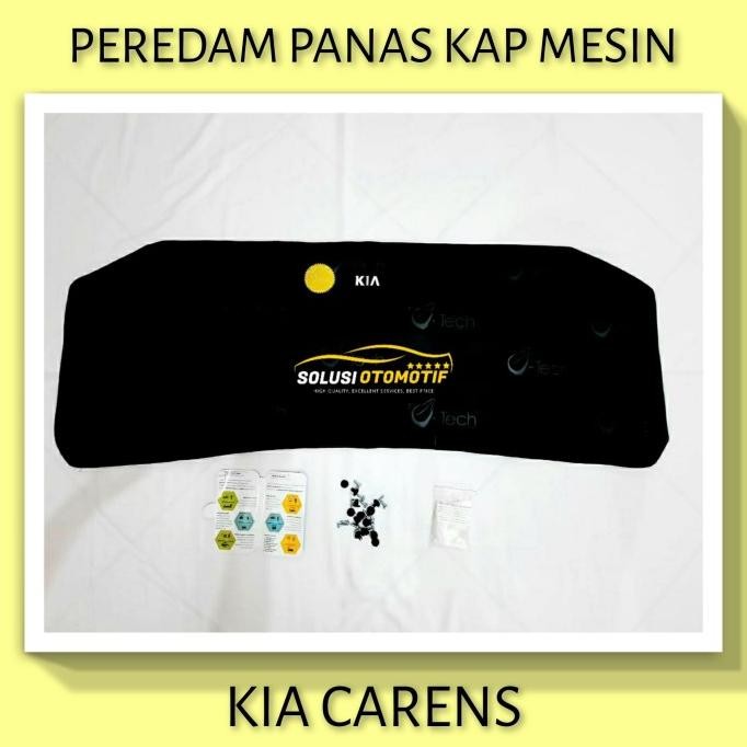 KIA CARENS PELINDUNG PEREDAM PANAS KAP MESIN MOBIL VTECH BONUS KLIP TERMURAH