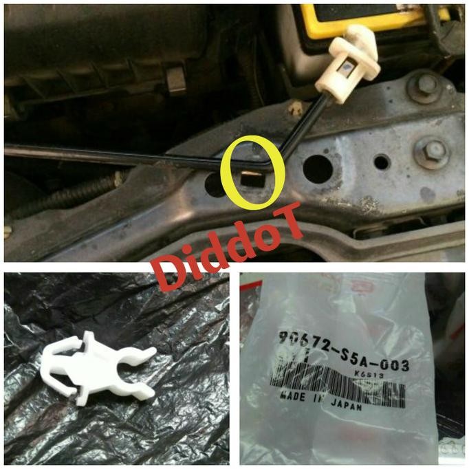 KLIP PENAHAN KAP MESIN HONDA JAZZ GE8 TERBATAS