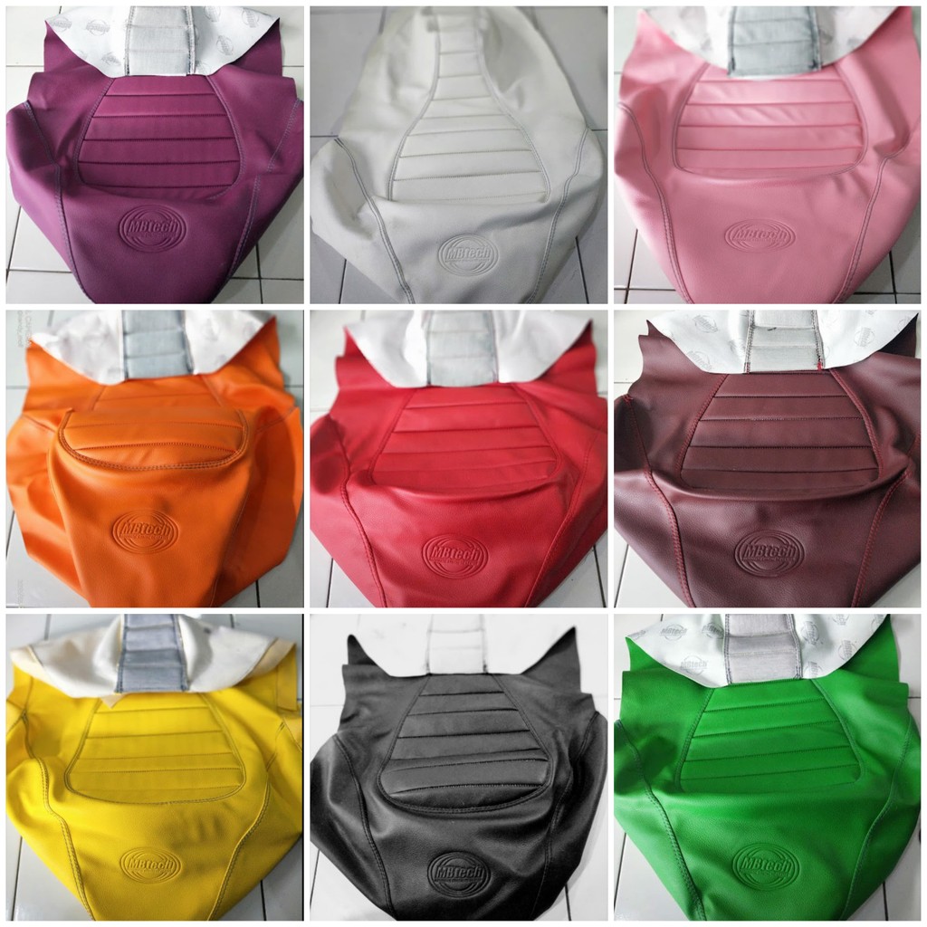 KULIT JOK MOTOR NMAX model JAPs merek mbtech / Bungkus motor yamaha Nmax model garis samping merek m