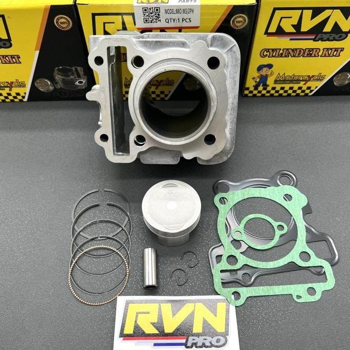 Blok Seher Mio M3 Fino Fi 125 X Ride 125 ORIGINAL RVN PLUS PISTON KIT