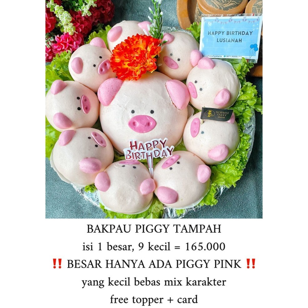 

BAKPAU PIGGY BESAR TAMPAH - READY SETIAP HARI, NOTE TGL DAN UCAPAN YA