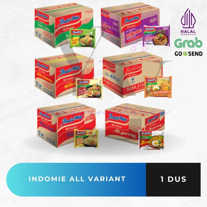 

PROMO! [DUS] Indomie Goreng / Kari Ayam Spesial / Ayam Bawang / Soto Mie / Kaldu Ayam / Rendang /