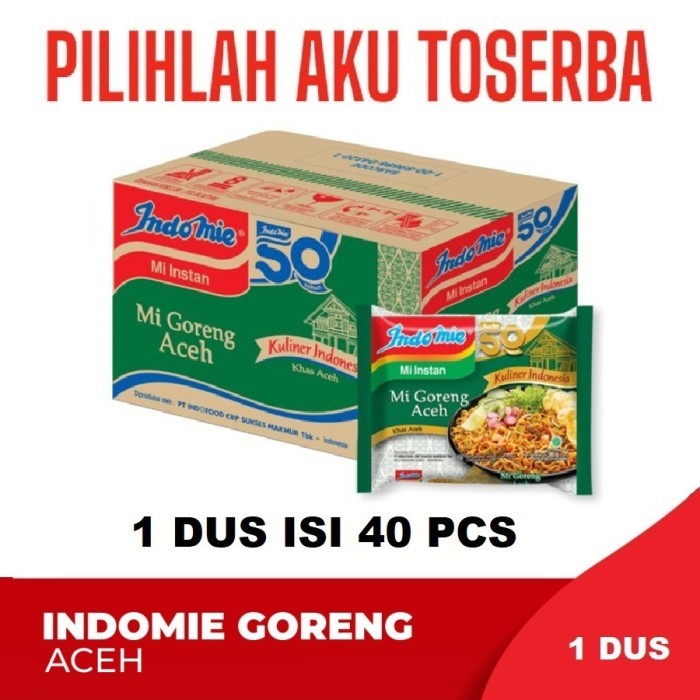 

Mie Instant INDOMIE GORENG ACEH - ( Harga 1 DUS )