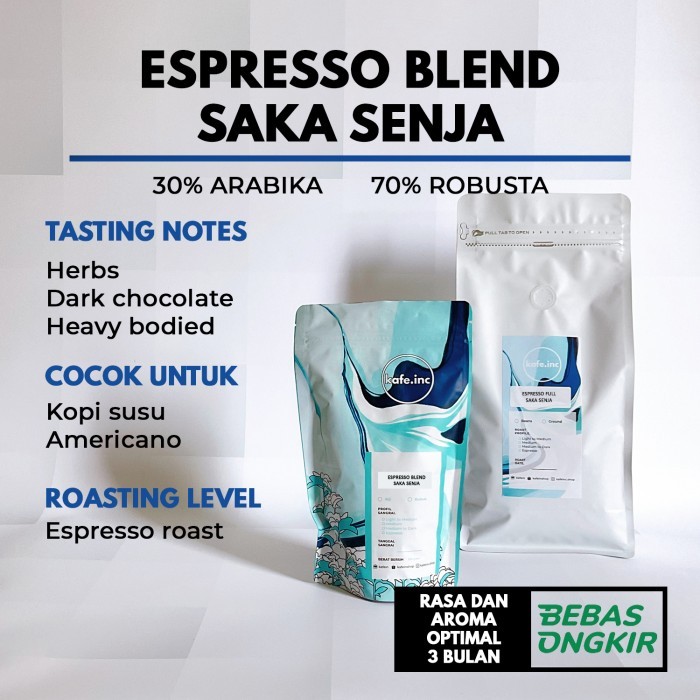 

TERBARU! Espresso Blend Saka Senja Kafein 30% : 70%