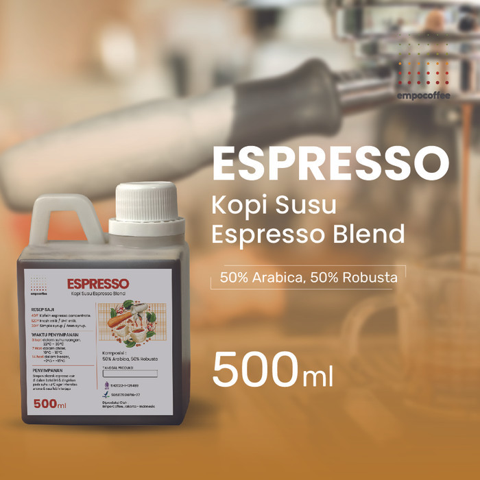 

PROMO! Espresso Cair 500 ml Konsentrat Kopi Susu Coffee Arabika Robusta 50/50