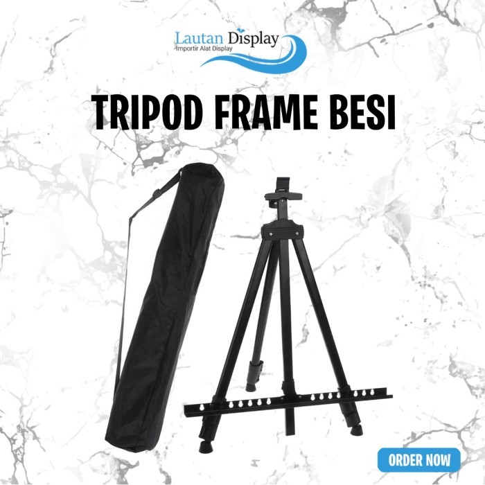 

Standing Tripod Wooden Easel Tripod Kayu Stand Lukis Bingkai Foto