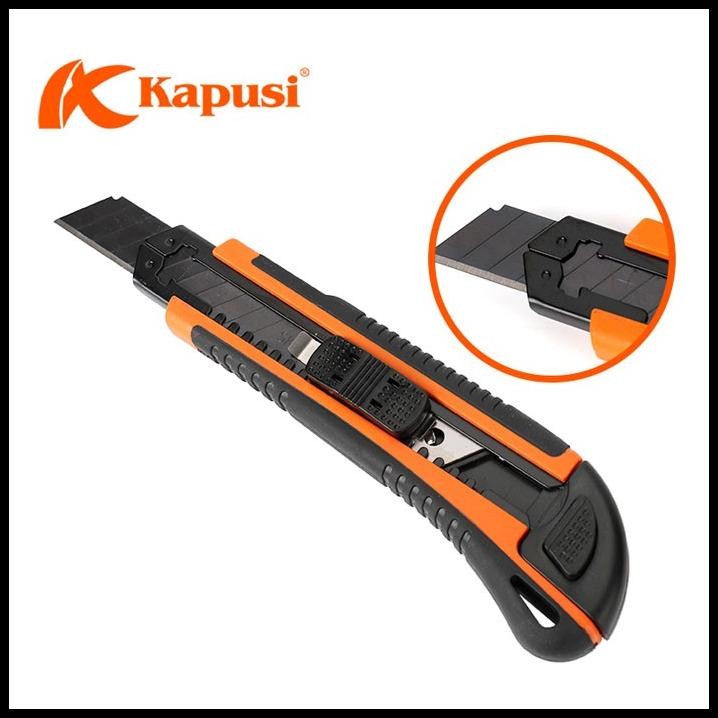 

Kapusi K-8747 Pisau Cutter 18mm 3 Mata Isi