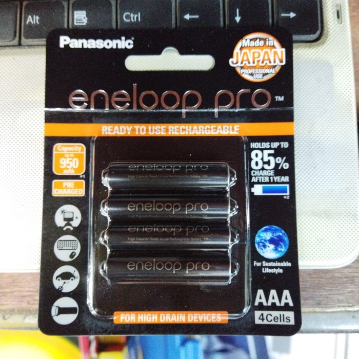 Baterai Cas Rechargeable Battery Panasonic Eneloop Pro Aaa A3 950Mah
