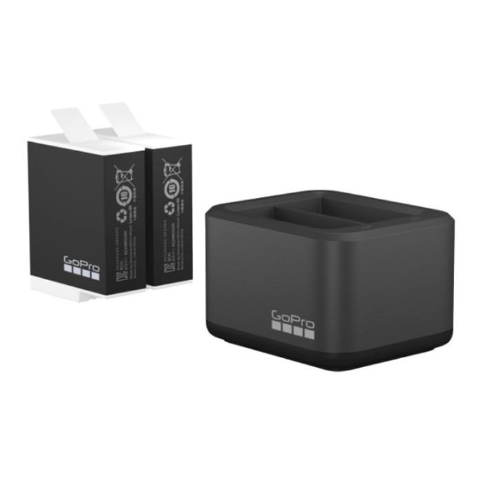 Gopro Dual Charger + Enduro Battery Original Hero 9/10/11 Hero11 Black