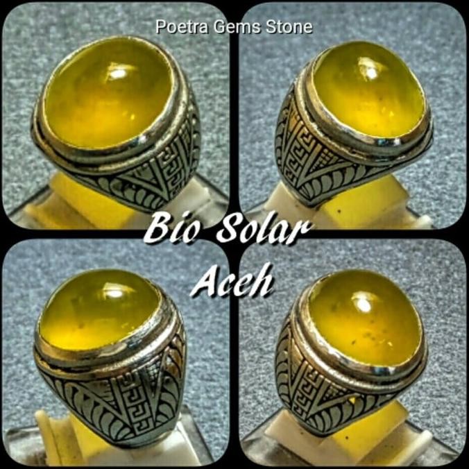CINCIN BATU AKIK NATURAL SERPENTINE BIO SOLAR ACEH MUMBUL BERGIWANG