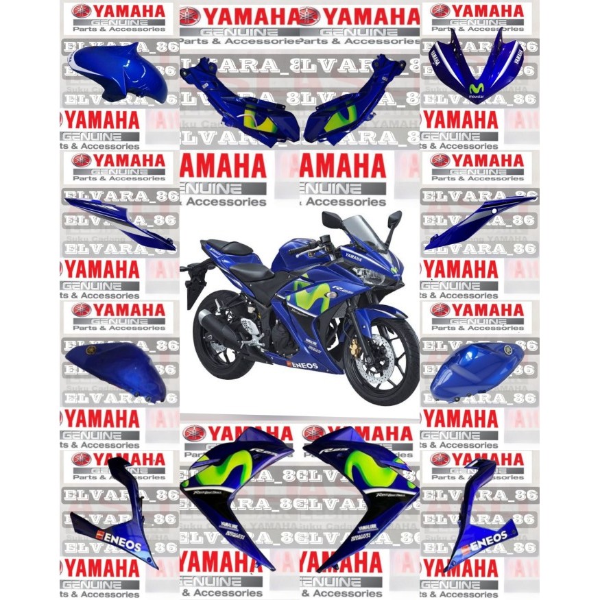 Cover body halus Yamaha R25 Movistar 2017 Original
