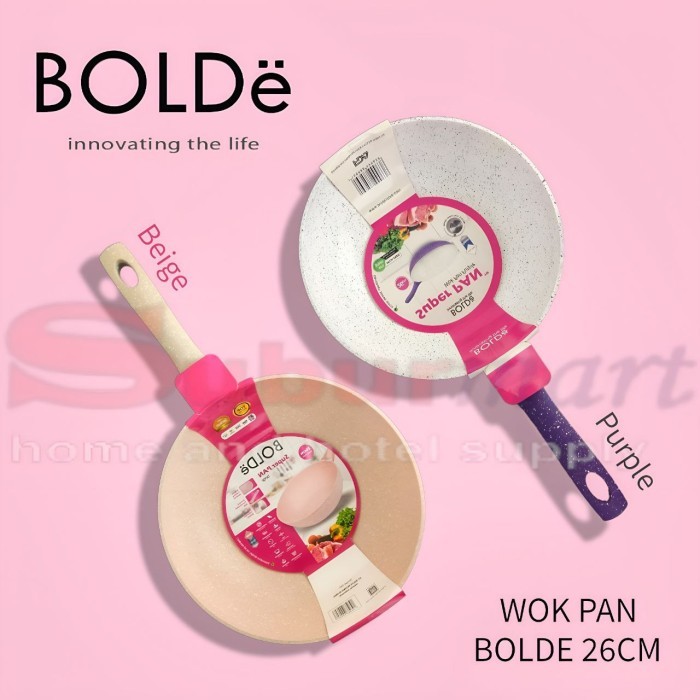 Wok Pan Granite 26 Cm Super Pan Bolde Original