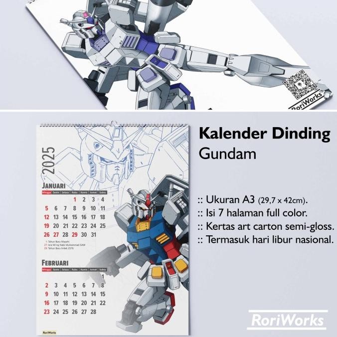 

Kalender Dinding 2025 - Gundam Original Dan Terpercaya