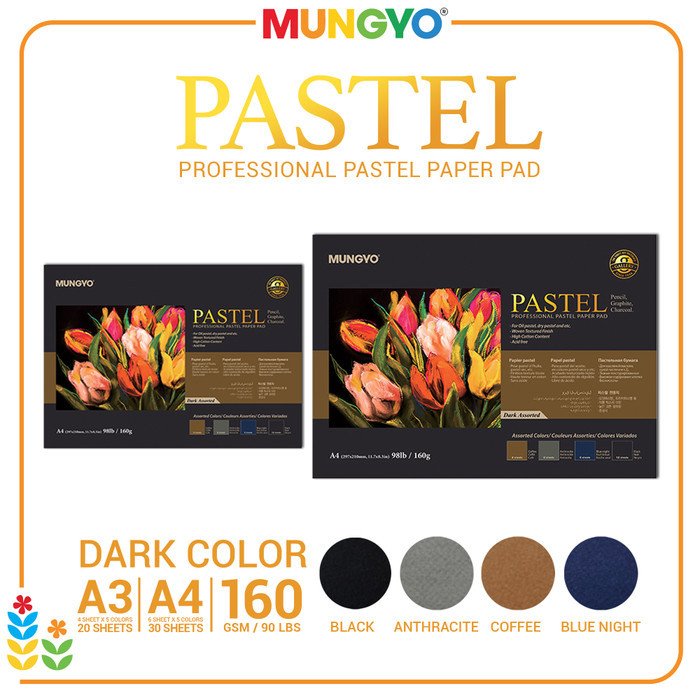 

SALE TERLARIS MUNGYO PASTEL PAPER PAD SET KERTAS DRAWING COLORING READYY