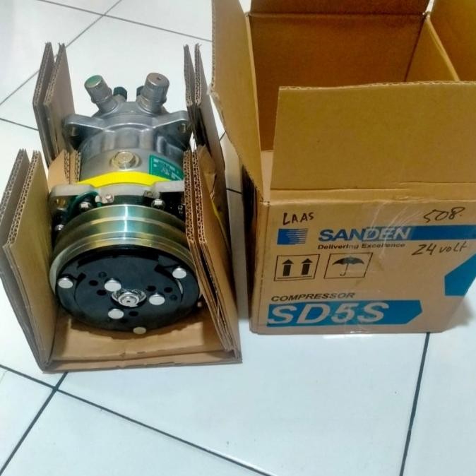 Sale  kompressor kompresor AC Sanden 508 24volt asli sanden